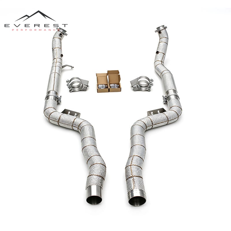 Stainless Steel Exhaust Downpipe for Mercedes-Benz CLS63/CLS63S AMG W218 5.5L 2007-2017 Racing Car Exhaust Free Flow Pipe