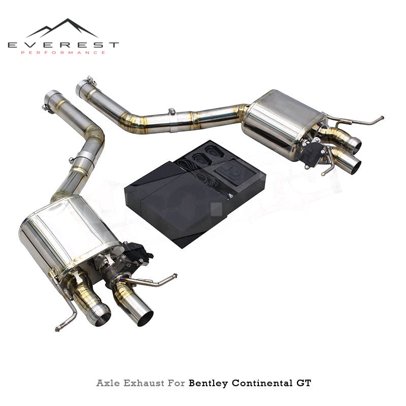 Replacement Axle-Back Exhaust for Bentley Continental GT W12 6.0 2004-2013 Titanium Lightweight Valvetronic Rear Muffler Section