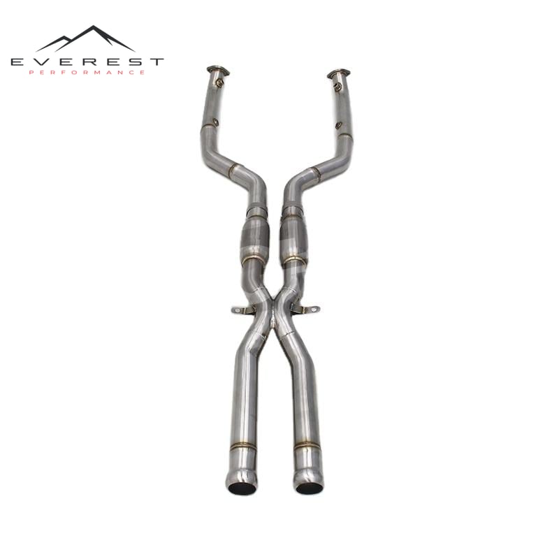 Custom Exhaust Midpipe for BMW M3 E90/E92/E93 4.0L 2008-2013 Performance SS304 Pipe Front Part Resonated X Mid Catback Exhaust