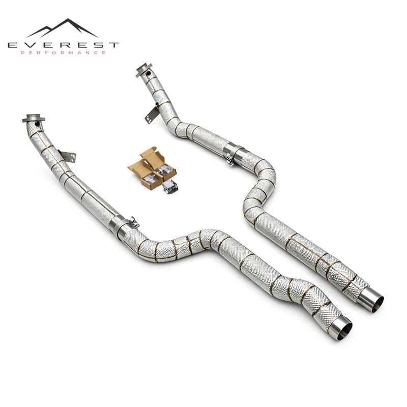 Racing Free Flow Exhaust Downpipe for Mercedes-Benz CLS550 4.7L 2012-2016 Exhaust System Stainless Steel 304 Exhaust Pipes