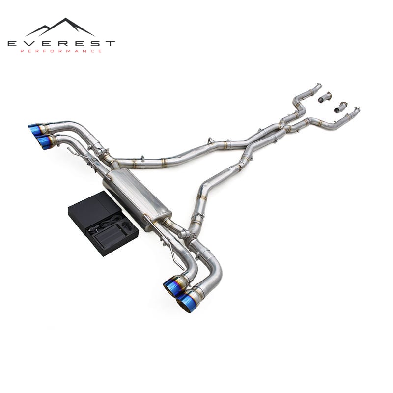 Racing Stainless Steel Catback Exhaust Pipe System for BMW X7 G07 V8 4.4TT M50i/M60i 2023-2024 Active Sound Exhaust with Control