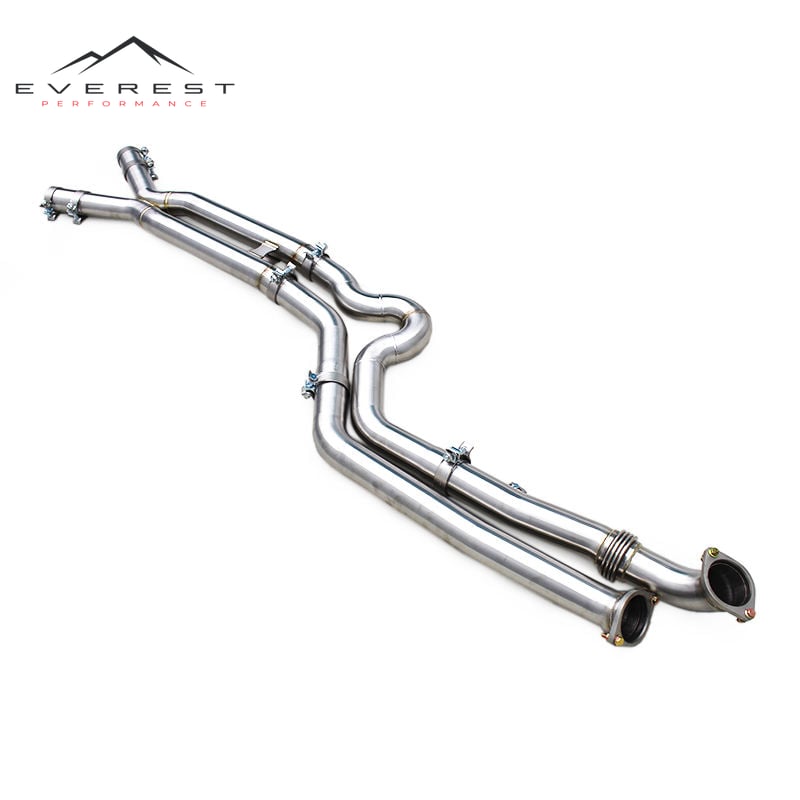 Stainless Steel Equal Length Exhaust Mid Pipe for BMW M3/M4 G80/G82 3.0T 2021-2024 Tuning Exhaust System