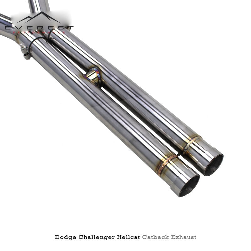 SS304L Exhaust Pipe System for Dodge Challenger Hellcat Widbody SRT 6.2T 2016-2022 High-quality Vacuum Valves Catback Exhaust