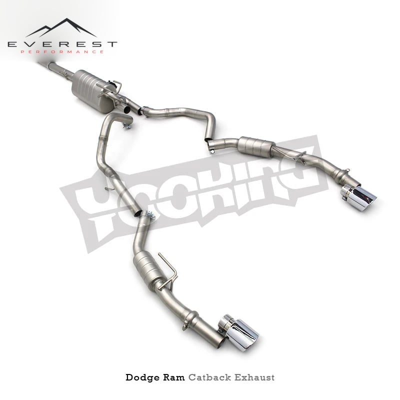 Stainless Steel Exhaust System for Dodge RAM 1500 DT V8 5.7L 2015-2025 Direct Fitment Catback Muffler Valvetronic
