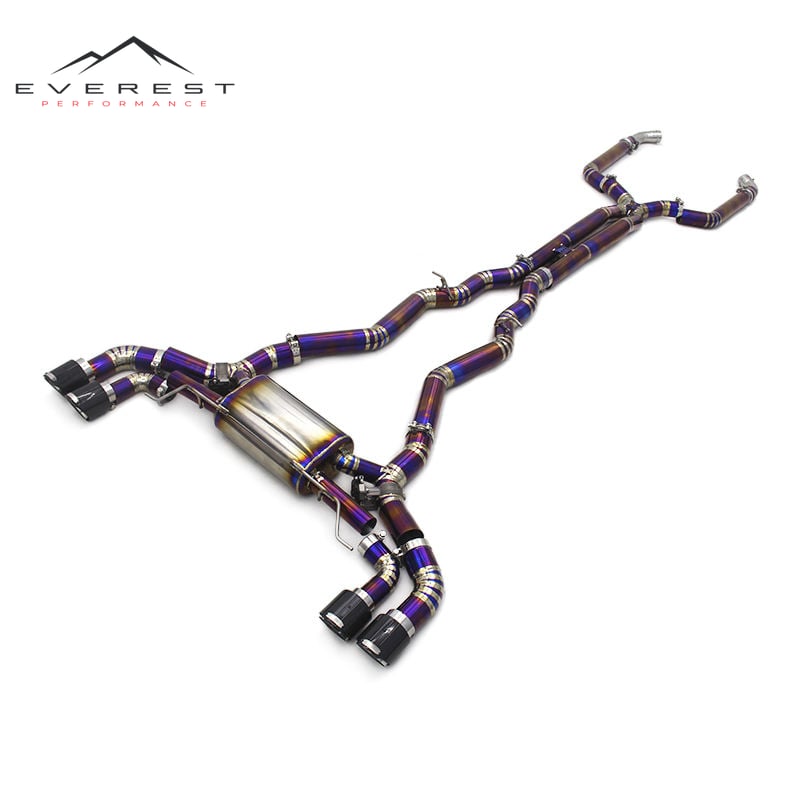 Titanium Exhaust System for BMW M550/M550i G30/N63 4.4TT 2019-2025 Lightweight Catback With Remote Control
