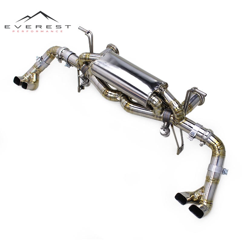 Titanium Exhaust Pipe System for Audi R8 V10 5.2L 2016-2020 Racing Car Vacuum Valve Catback Exhaust With Remote Controller