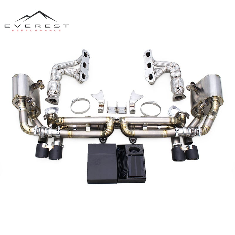 Valvetronic Catback Exhaust System for Porsche 911 991/991.1 GTS 3.8L 2012-2015 Titanium Exhaust Pipe