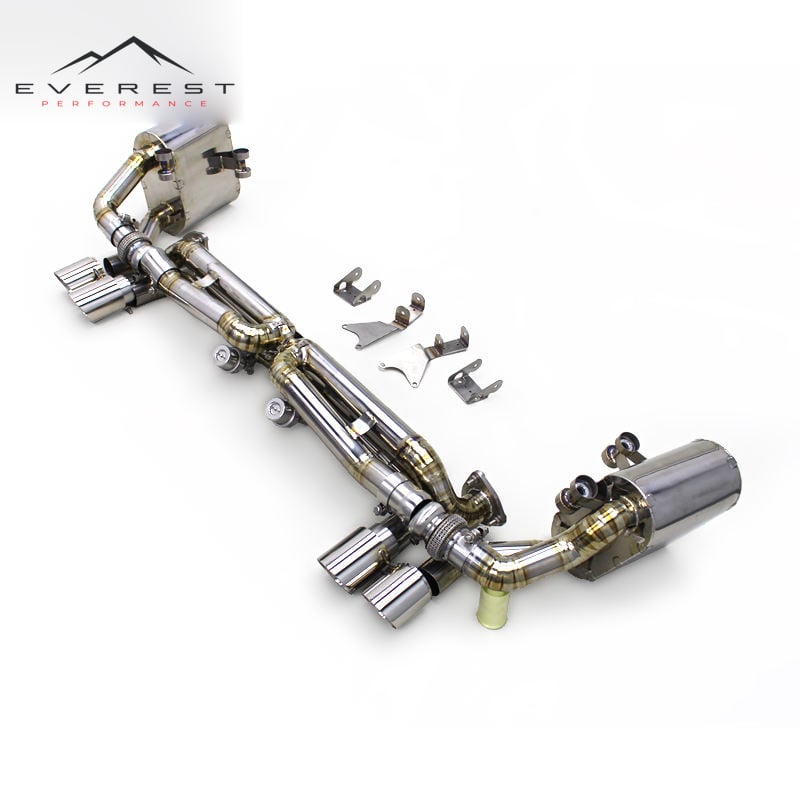 Titanium Catback Pipe for Porsche 911 991/991.1 3.4L/3.8L 2012-2015 Valve Rear Muffler Axle Back Race Exhaust