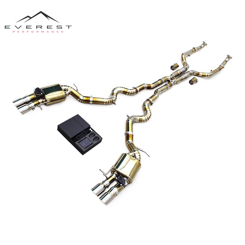 Titanium Performance Catback Exhaust Pipes for BMW M5/M6 F06/F10/F12/F13 4.4TT 2012-2016 Valvetronic Muffler