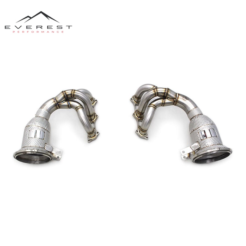 Catted Manifold Header for Porsche 911 992 GT3 4.0 2017-2024 Engine Exhausted Headers Auto Performance Part