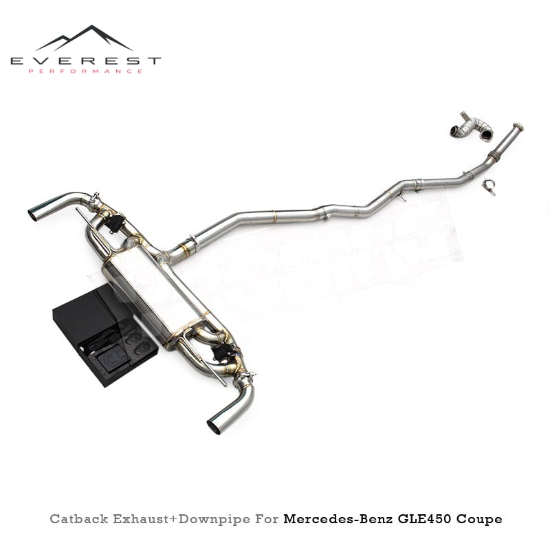 Stainless Steel Catback for Mercedes-Benz GLE450 Coupe W167 3.0T 2020-2024 Straight Downpipe Exhaust System