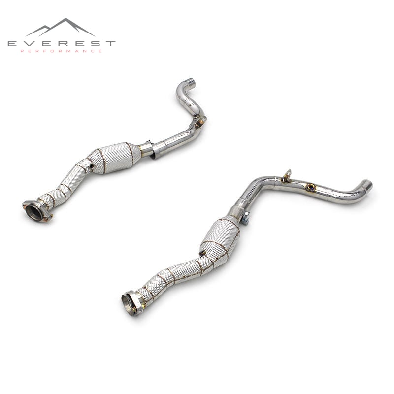 Stainless Steel Exhaust Pipes for Land Rover Range Rover Sport SVR 5.0 2009-2017 Downpipe With Heat Shield