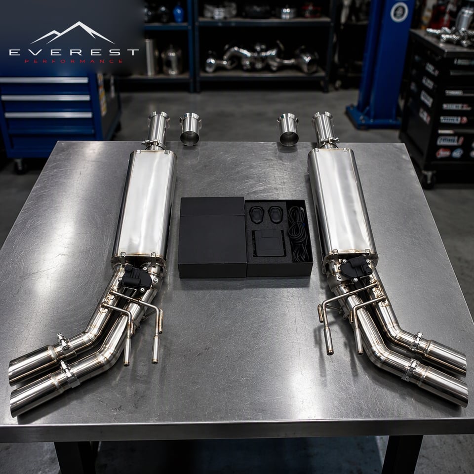 Direct Fitment Exhaust for Mercedes-Benz G63 AMG W463A/W464 4.0T 2019-2023 Titanium Lightweight Axleback Section With Tips