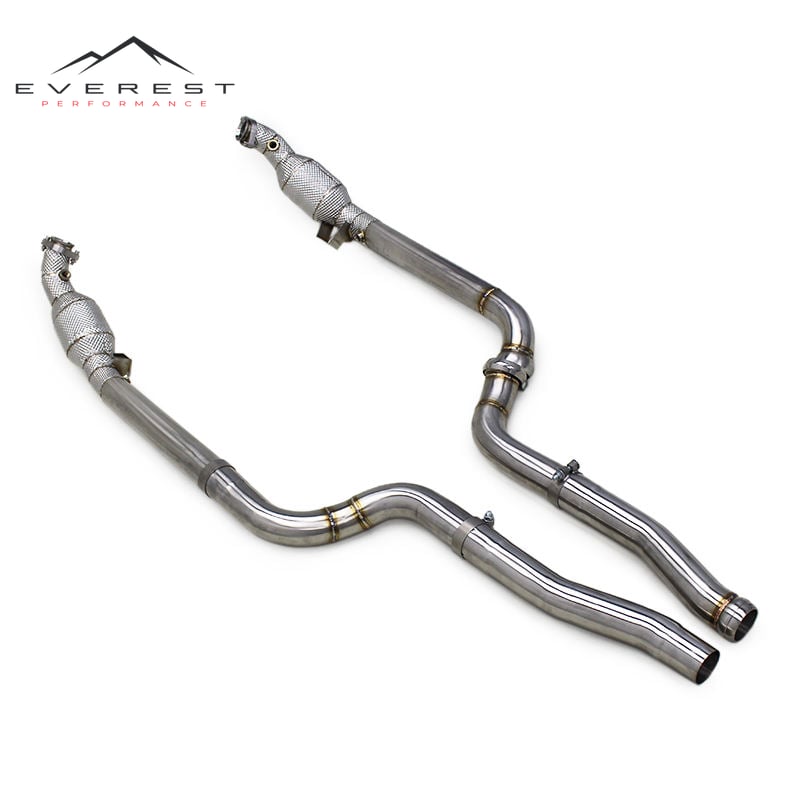 Performance Exhaust Catted Downpipes for Mercedes-Benz C63 AMG W204 6.2L 2011-2015 SUS304 Header Pipe Muffler Exhaust Escape