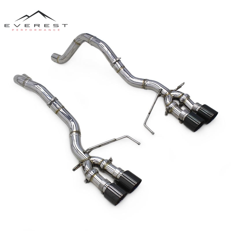 Stainless Steel Straight Pipe Exhaust System for Chevrolet Corvette C7 6.2L (2014-2019) SUS304 Axle Exhaust Pipes