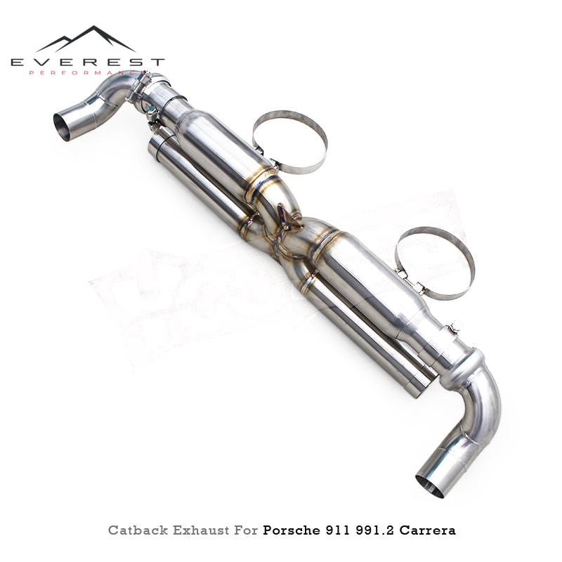 Custom Catback Muffler for Porsche 911 991.2 Carrera 3.0T 2016-2018 Supersport Car Stainless Steel Straight Exhaust Free System