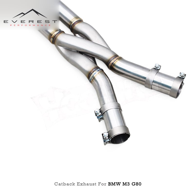 Stainless Steel Equal Length Exhaust Pipe for BMW M3/M4 G80/G82 S58 3.0T 2021-2024 Z Pipe Car Exhaust System
