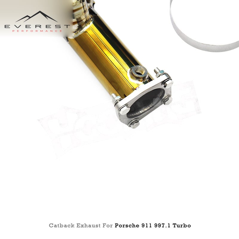 Titanium Valvetronic Exhaust Pipes System with Valve Control for Porsche 911 997.1 Turbo 3.6T 2004-2007 Valved Muffler