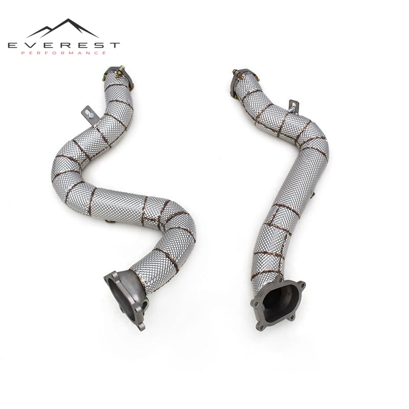 Turbos Downpipe for Audi A8L D4 4.0T 2011-2023 Performance Street Race Car Stainless Steel Free Flow Exhaust System