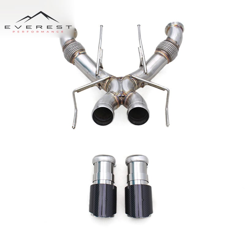 Axle Back Pipe for Mclaren 750S 4.0T 2020-2025 Non-Valved Rear Muffler Enhanced Sound Car X-pipe Straight Exhaust System