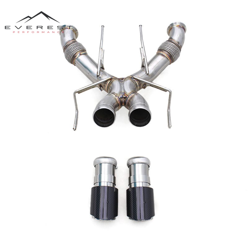 Axle Back Pipe for Mclaren 750S 4.0T 2020-2025 Non-Valved Rear Muffler Enhanced Sound Car X-pipe Straight Exhaust System