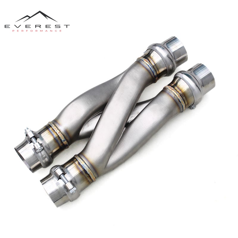 Custom Car Parts Exhaust Z Pipe for All Car Models Stainless Steel Dual Pipe with 2.5 /2.75 /3 Inches Exhaust Muffler Escape