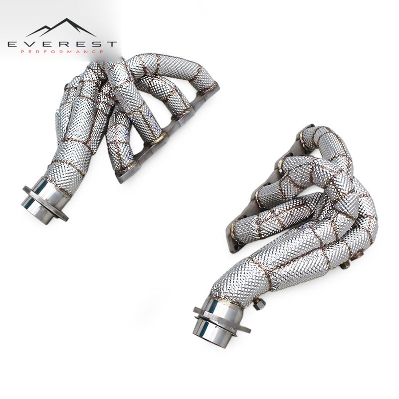 Racing Car Exhaust Pipe for Ferrari F430/F430 16M Scuderia 4.3L High Performance Exhaust Manifold Header With Heat Shield