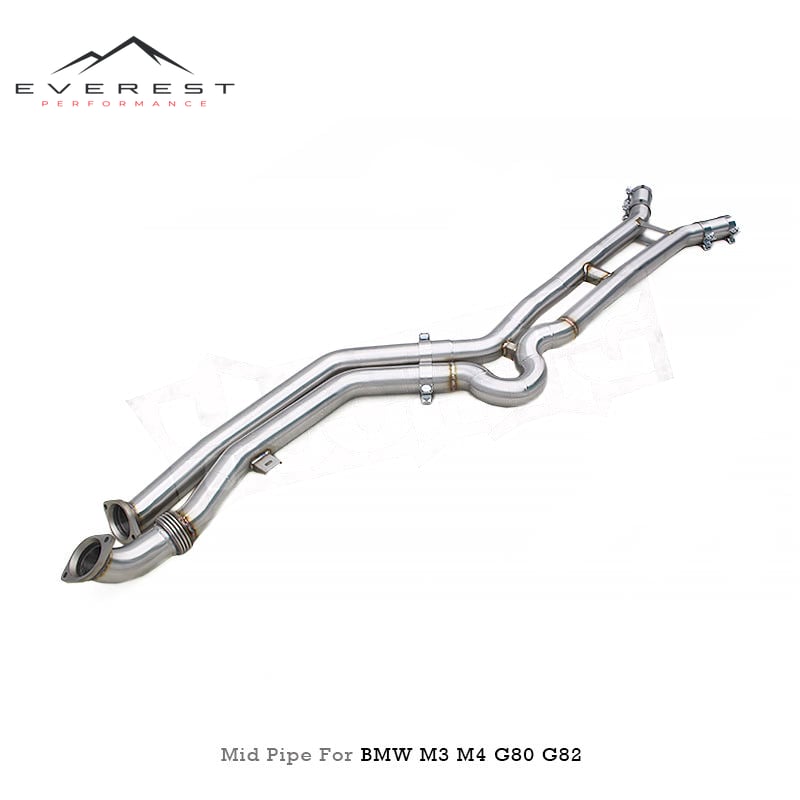 Stainless Steel Equal Length MidPipe With H Pipe for BMW M3/M4 G80/G82 CS 3.0T 2021-2024 Exhaust Middle Pipe with Z Pipe