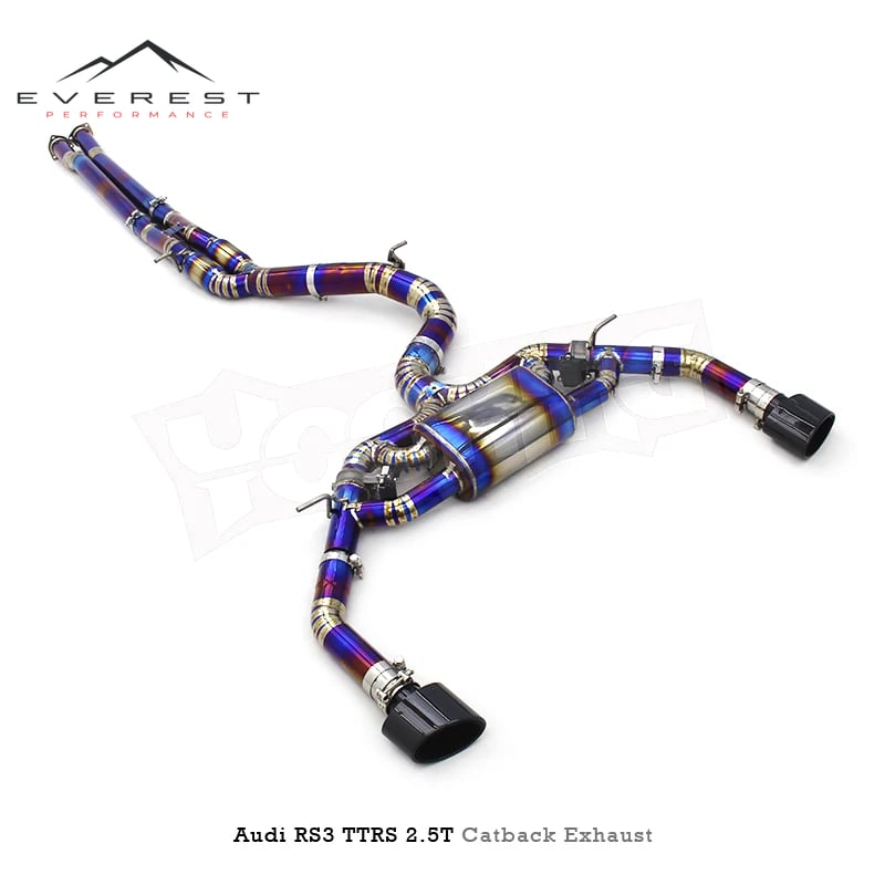 Titanium Lightweight Exhaust System for Audi RS3/TTRS 2.5T 2017-2025 Performance Car Catback Muffler with Valve Control