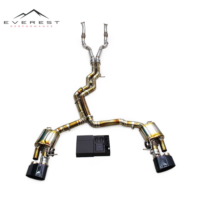 Custom Titanium Pipes Catback Exhaust for Audi RS6/RS7 C8 4.0T 2019-2024 Sport Car Valvetronic Exhaust System Active Sound