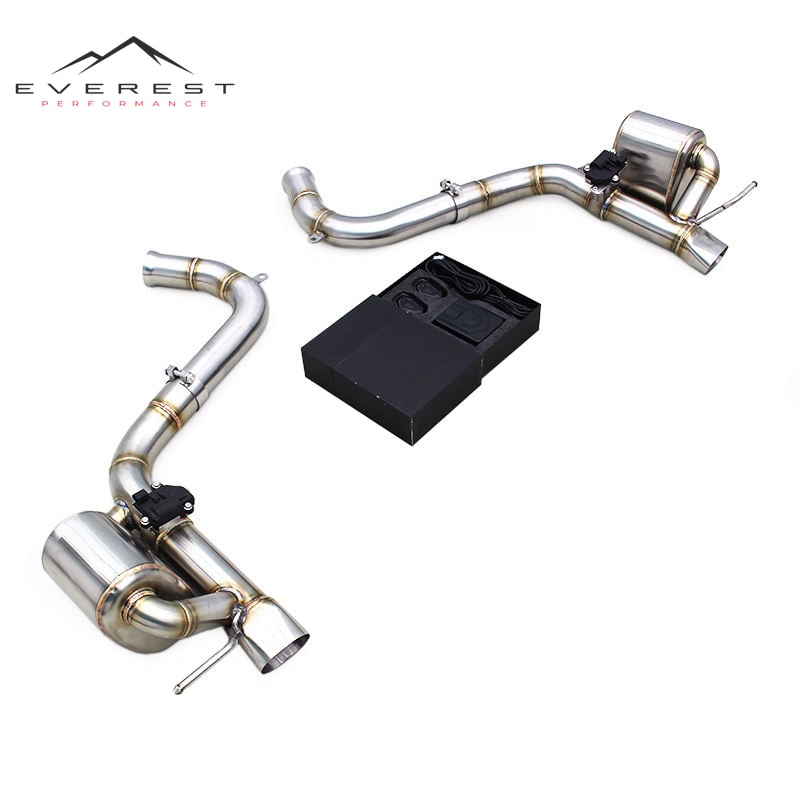 Electronic Axle Back for Mercedes-Benz AMG SL63 5.5T 2013-2020 Stainless Steel Muffler Exhaust Pipe Rear Section