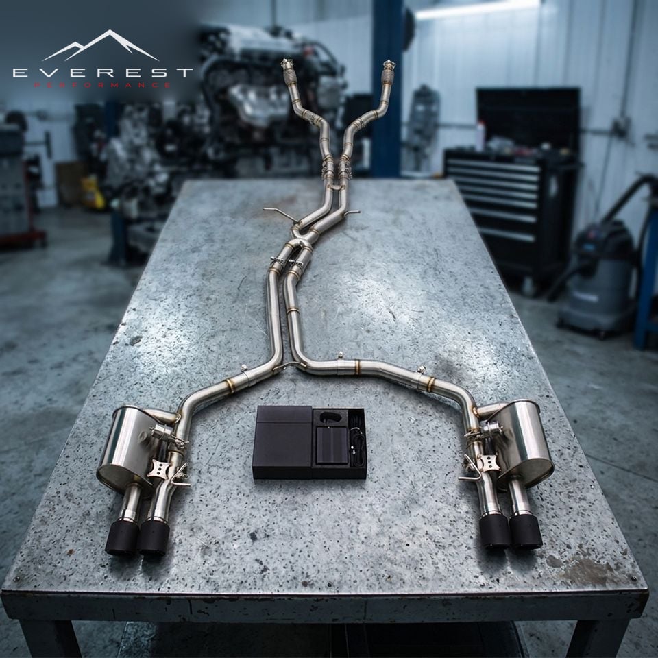 Valvetronic Exhaust System for Audi S4/S5 B8.5 3.0T 2013-2023 SUS304 Pipes Muffle with Dynamic Sound Control
