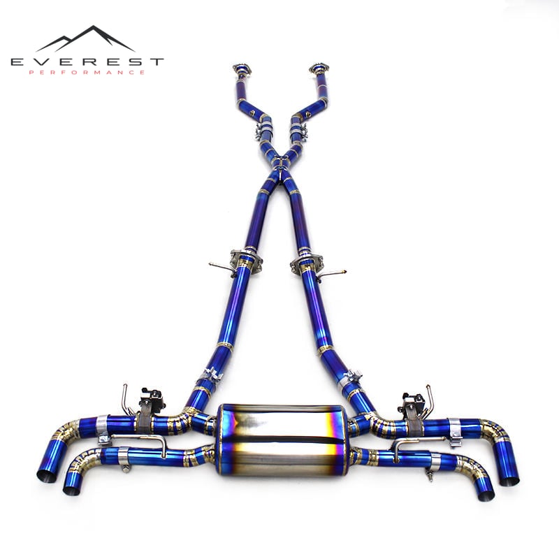 Performance Tuning Auto Engine Parts Racing Titanium Exhaust Catback for Lexus LC500 5.0L 2016-2018 Valved Exhaust System