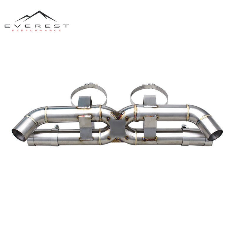Exhaust Pipe System for Porsche 911 992/992.1/992.2 Turbo S 3.0T 2019-2024 Non Valved Free Flow Axle Back Muffler