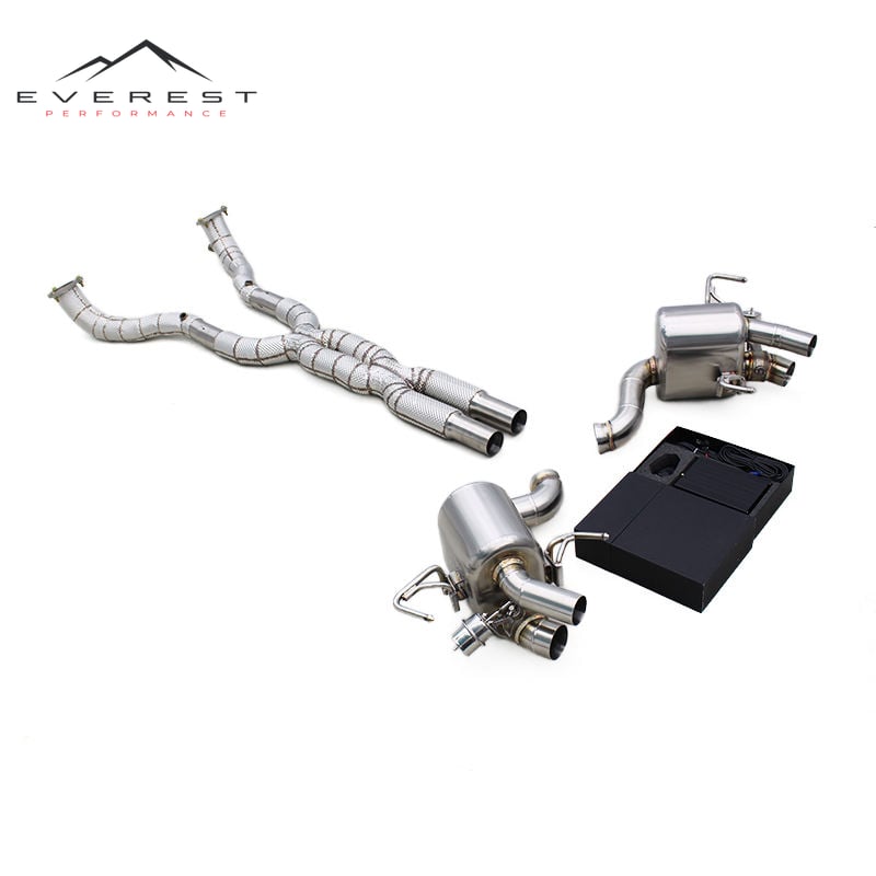 SS304 Exhaust Pipe System for Ferrari California 4.3L 2009-2014 Exhaust Downpipe X Pipe Rear Muffler Valvetronic Catback Exhaust