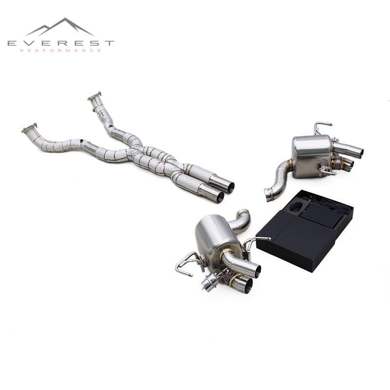 SS304 Exhaust Pipe System for Ferrari California 4.3L 2009-2014 Exhaust Downpipe X Pipe Rear Muffler Valvetronic Catback Exhaust