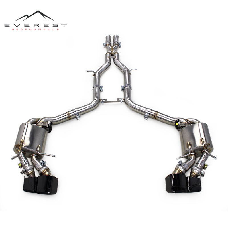 Racing Catback Exhaust Pipe System for Mercedes-Benz C63 AMG W204 6.2L 2011-2015 Valvetronic SS304 Catback Exhaust Muffler
