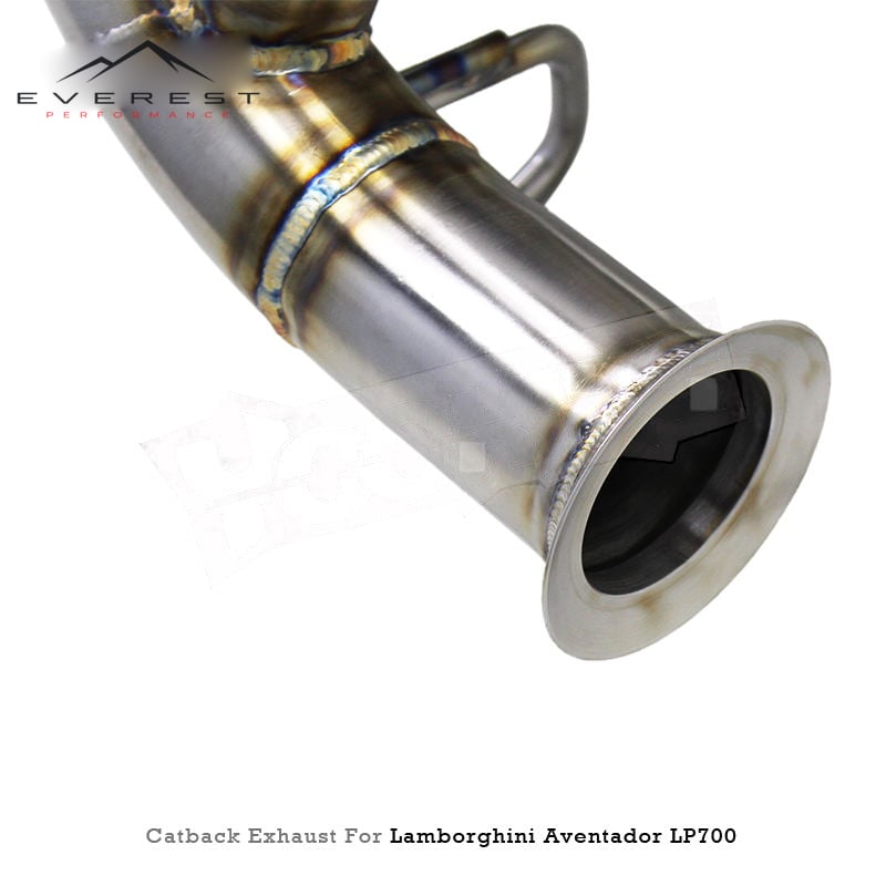 Custom SUS304 Pipe Rear Section Exhaust for Lamborghini Aventador LP700 LP750SV 6.5L 2011-2016 Valve Axle Exhaust System