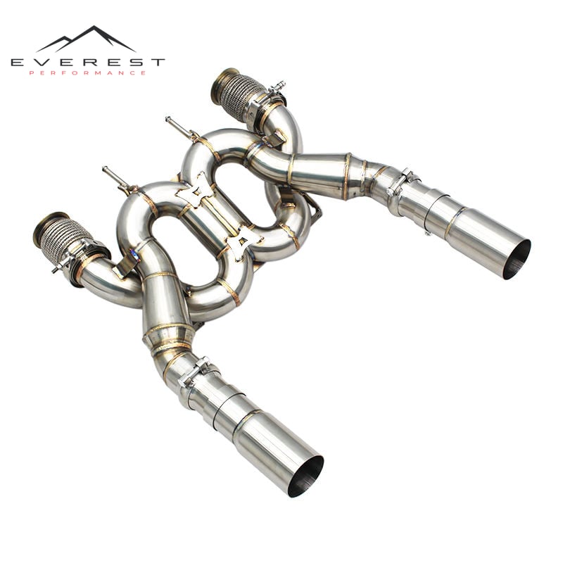 Stainless Steel Direct Catback Exhaust for Mclaren 720S Spider Coupe 4.0T 2017-2019 High Flow Racing Replacement Pipe