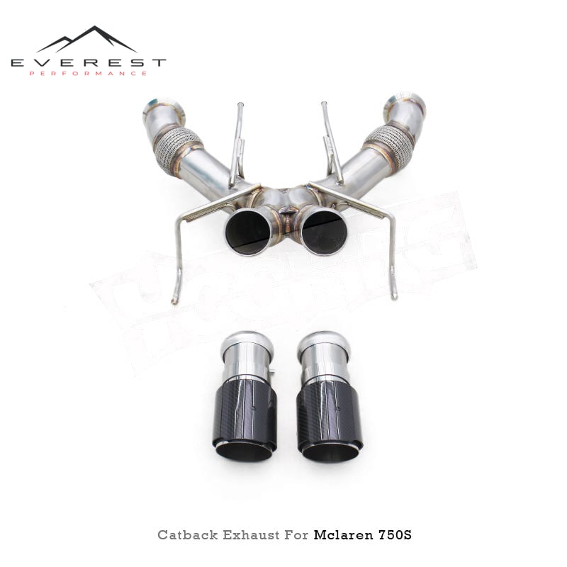 Direct Fitment Axleback Exhaust Pipe for Mclaren 750S Coupe/Spider 4.0 2020-2025 Non-Valved Rear Section Sport Exhaust Parts