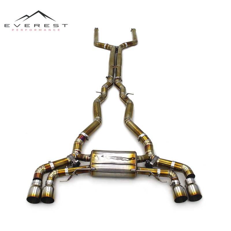 Valved Sport Exhaust System for BMW M5 F90 4.4T 2018-2023 Titanium Exhaust Pipes with Valve Remote Control