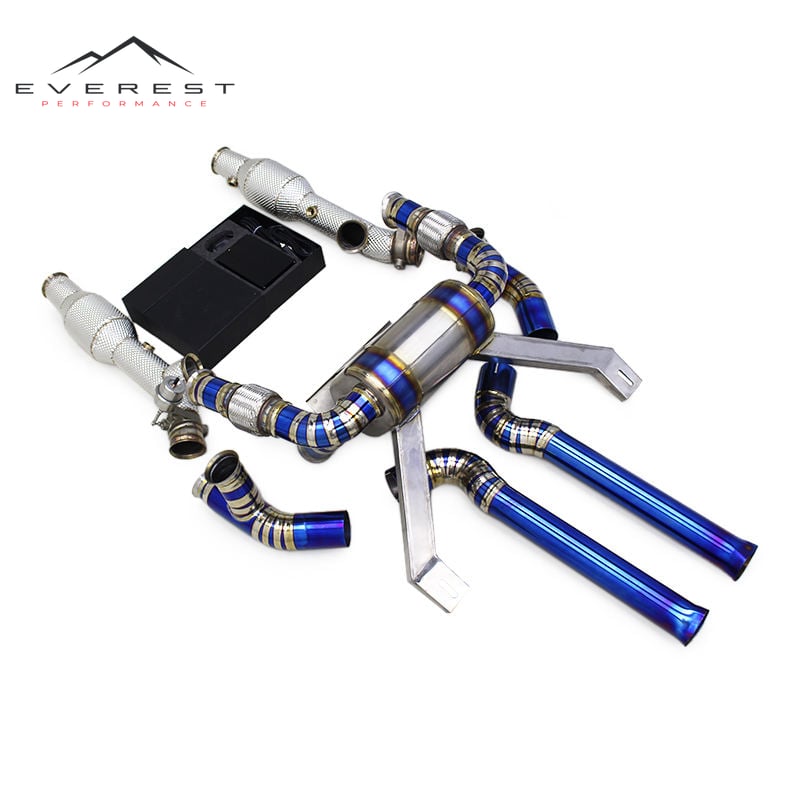 Titanium Catback Exhaust for Lamborghini Murcielago LP620/LP640/LP670 V12 6.2L/6.5L 2006-2016 Valved Muffler System Downpipe