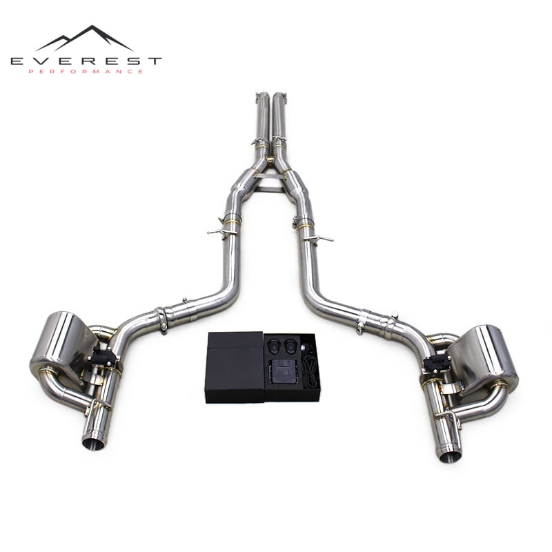 SS304 Exhaust Pipe System for Dodge Challenger Hellcat SRT 6.2L 2016-2023 Electronic Valve Catback Exhaust