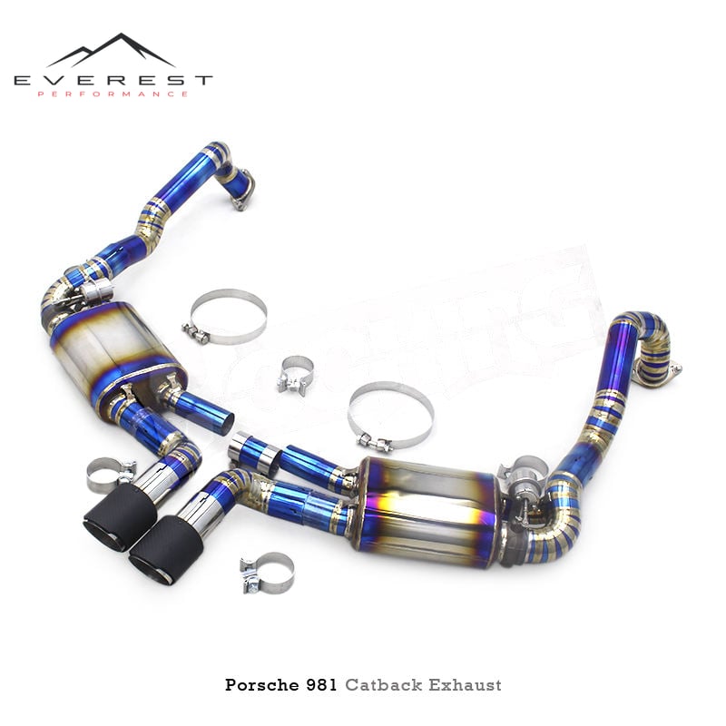 Valvetronics Muffler Catback for Porsche 981 Boxster/Cayman 2.7/3.4 (2012-2015)Titanium Car Exhaust Pipe