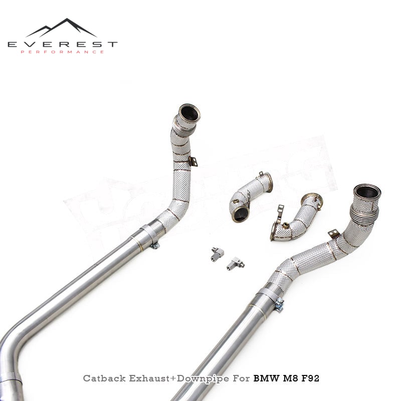 Catback Downpipe Exhaust for BMW M8 F91/F92/F93 4.4TT 2019-2023 Stainless Steel Valvetronic Muffler MP Tips