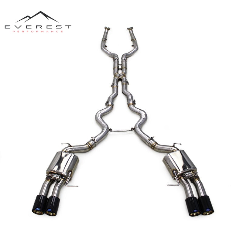 High Performance Catback for BMW M5/M6 F06/F10/F12/F13 4.4T 2012-2016 Valved Sport Exhaust System With MP Tips