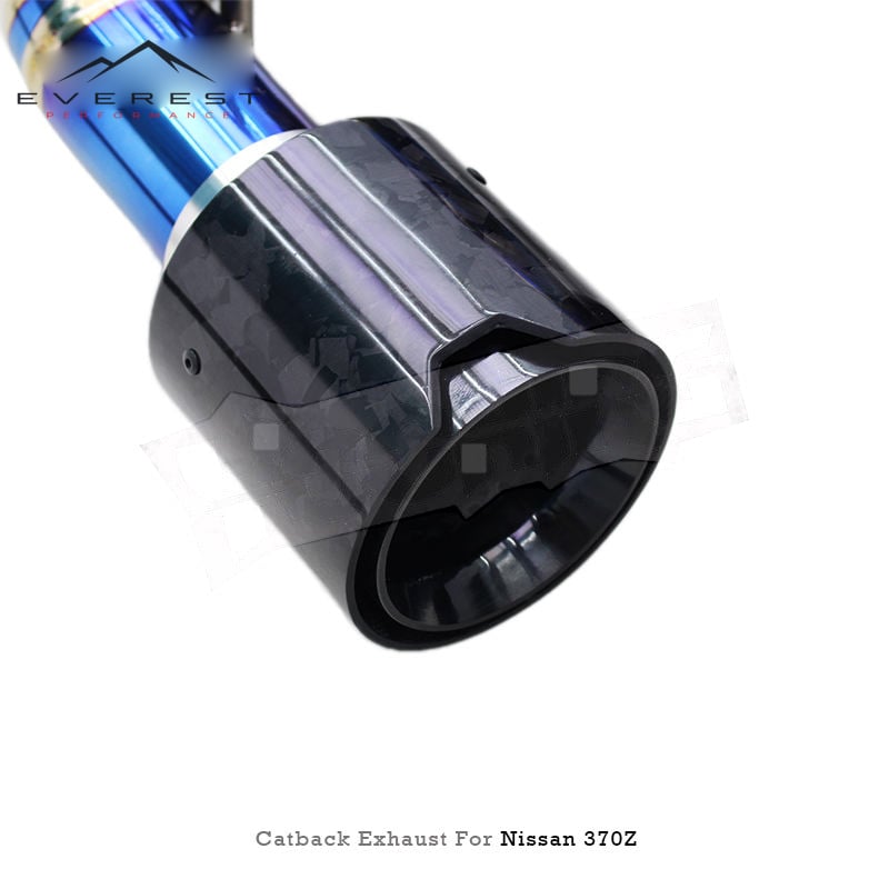 Racing Valvetronic Catback Exhaust Pipes for Nissan 370Z 3.7L 2008-2021 Titanium With Y Pipes Valved Muffler Exhaust Pipes