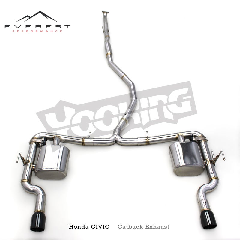 304L Stainless Steel Catback Exhaust Pipe for Honda CIVIC 1.5T 2016-2023 Tuning Sport Car Exhaust System Muffler with Valve
