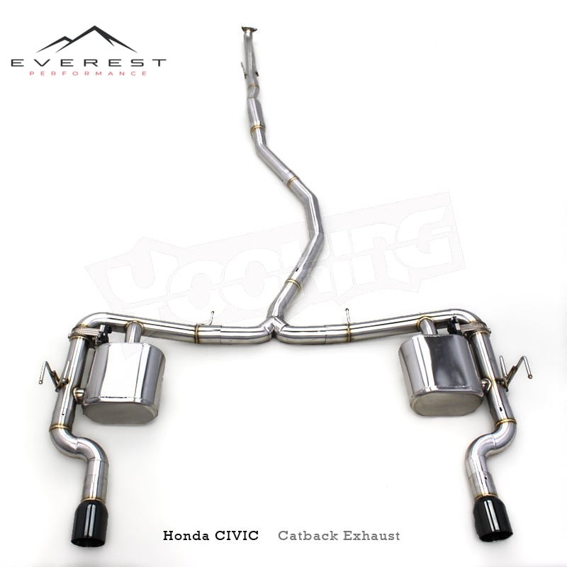 304L Stainless Steel Catback Exhaust Pipe for Honda CIVIC 1.5T 2016-2023 Tuning Sport Car Exhaust System Muffler with Valve