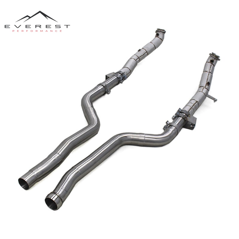 Heat Shield Exhaust Pipe for Mercedes-Benz CLS63 AMG W218/E63 W212 5.5T 2007-2017 Straight-through Exhaust Downpipe